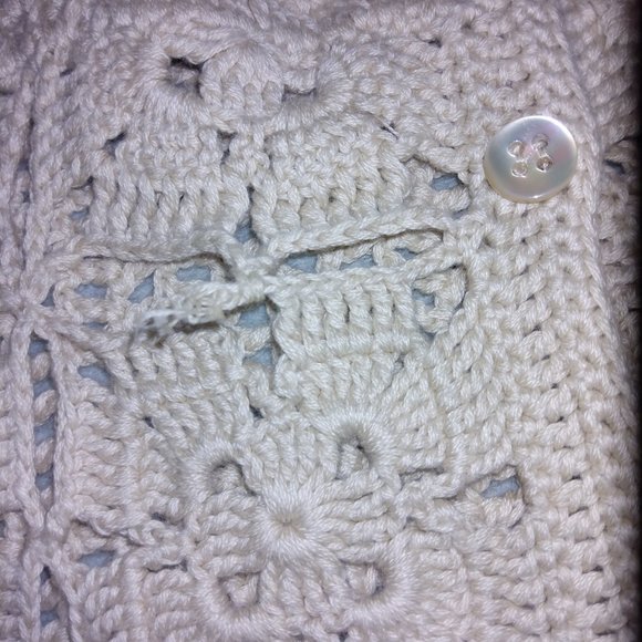 Banana Republic Cotton Crochet Knit Strap top~L~ - Picture 12 of 12